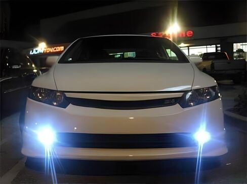مصابيح عين النسر LED عالية الطاقة من iJDMTOY متوافقة مع مصابيح وقوف السيارات ومصابيح الضباب وزينون أبيض in Kuwait