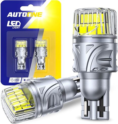 مصابيح إضاءة LED بيضاء 921 912 من AUTOONE، 700% أكثر سطوعًا و6500K أبيض، مصابيح T15 921 906 W16W LED لمصباح وقوف السيارات العكسي المباشر، قطعتان in Kuwait