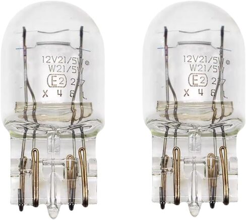 (2 Pack) 7443 Brake Light Bulb/Back-Up Reverse Lights T20 W21/5W (Double Wire) fit for 2009-2017 Honda, Toyota, Mazda,ect Many Brands and Models in Saudi Arabia