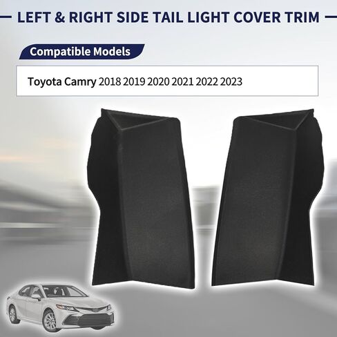 غطاء خفيف للذيل قطعتين من الجانب الأيسر والأيمن 81497-06070 81498-06070 متوافق مع Toyota Camry 2018-2023 غطاء الوصول إلى المصباح الخلفي in Kuwait