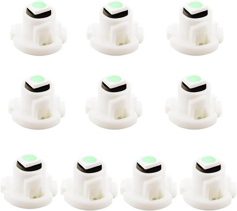 10Pack T4.2 LED Bulb Ice Blue – 10mm Neo Wedge Climate Control Light, Instrument Cluster Bulb for Dash, HVAC, AC A/C Controls Switches, Indicators – 150LM Dimmable Plug and Play LED in Kuwait