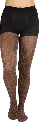 ToBeInStyle Women’s Shine & Shimmer Metallic Pantyhose Opaque Lurex Tights in Kuwait