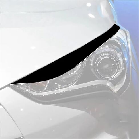 الحاجب الأمامي لشركة هيونداي ل Veloster 2011 2012 2013 2014 2015 2016 2017 العلوي ملصق سيارة الجبهة العلوي الجفن الحاجب غطاء المصباح الجفون in Kuwait