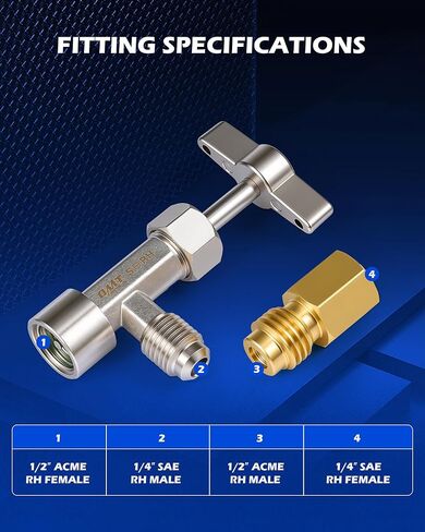 مجموعة أدوات محول التيار المتردد من Orion Motor Tech، مجموعة محول تحويل خرطوم قياس التيار المتردد مكونة من 8 قطع مع قارنات سريعة عالية/منخفضة R134a، يمكن الغلق الذاتي الاستفادة من محولات R410 ومزيل الصمام الأساسي لخدمة التدفئة والتهوية وتكييف الهواء للسيا in Kuwait