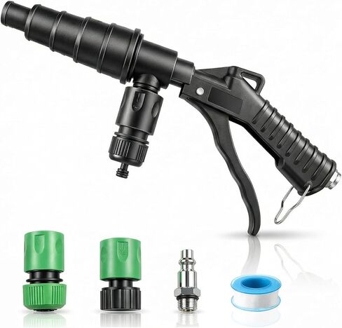 Coolant Flush Gun, Lever Action Heater Core Flush Kit, Coolant Flush Kit for Automotive Coolant Flush, Air and Water Radiator Flush Kit with Nozzles for 19-40mm Hoses in Saudi Arabia