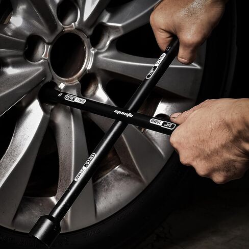 مفتاح ربط عالمي عالي التحمل مقاس 14 بوصة من EPAuto، مفتاح ربط متقاطع بأربعة اتجاهات، أسود in Kuwait