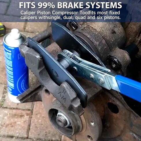 Brake Tools, Brake Caliper Tool, 4 in 1 Universal Disc Brake Caliper Compression Tool, Caliper Piston Compressor Tool with 2 Brake Caliper Hooks, Brake Caliper Press for Car Brake Repair Installation in Kuwait