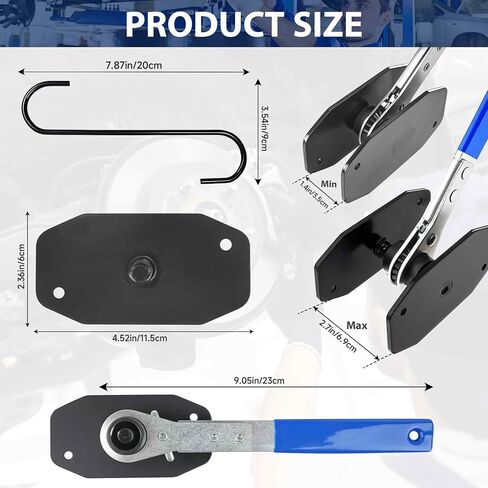 Brake Tools, Brake Caliper Tool, 4 in 1 Universal Disc Brake Caliper Compression Tool, Caliper Piston Compressor Tool with 2 Brake Caliper Hooks, Brake Caliper Press for Car Brake Repair Installation in Kuwait