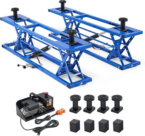 Orion Motor Tech Portable Car Lift with 7000lb Capacity, Heavy-Duty Adjustable Car Jack (26.8 in Max Height) for Sedan, Pickup Truck & SUV with Auto Lock Extension Plates in Saudi Arabia