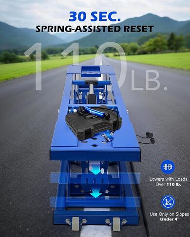 Orion Motor Tech Portable Car Lift with 7000lb Capacity, Heavy-Duty Adjustable Car Jack (26.8 in Max Height) for Sedan, Pickup Truck & SUV with Auto Lock Extension Plates in Saudi Arabia