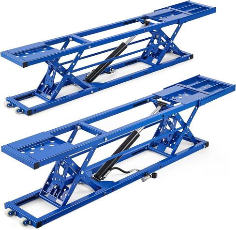 Orion Motor Tech Portable Car Lift with 7000lb Capacity, Adjustable Car Jack with 26.8 in Max Height for Sedan Pickup Truck SUV, Heavy-Duty 4 Post Portable Lift for Car with Auto Lock Extension Plates in Saudi Arabia
