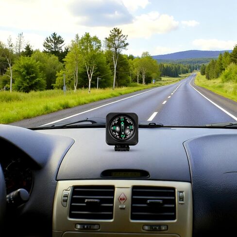 كرة بوصلة لوحة القيادة للسيارة من DOITOOL: بوصلة محمولة للسيارات، زينة مدمجة للوحة القيادة للسيارات والقوارب والاستخدام في الهواء الطلق، توجيه المشي لمسافات طويلة وركوب الدراجات in Kuwait