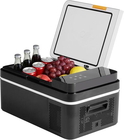 OLIXIS Portable Car Refrigerator, 53QT Dual-Zone Electric Cooler for Vehicles with Wheels & Cutting Board, -4℉-68℉ Freezer Smart Control via Bluetooth, Battery Protection, 12/24V DC & 100-240V AC in Kuwait