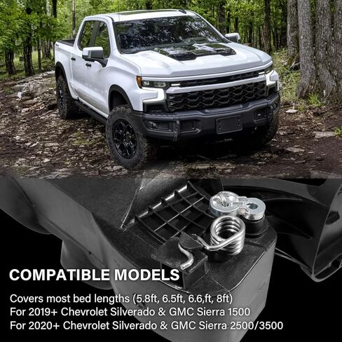 طقم إصلاح دائم لخزان الوقود، دبوس مفصل باب الوقود مع زنبرك باب الغاز لـ 2019-2025 Chevy Silverado & GMC Sierra 1500، 2020-2025 Silverado & GMC Sierra 2500/3500 in Kuwait