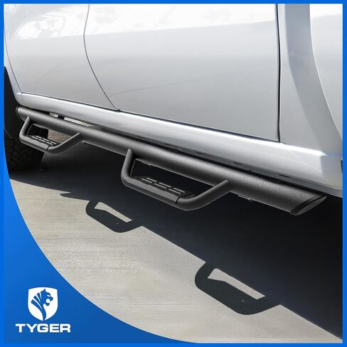 لوحات تشغيل Tyger Auto Tyger Access متوافقة مع 2024-2026 Toyota Tacoma (يناسب الهجين) | كابينة مزدوجة | TG-AS2T24003 | حاجز خطوة أسود محكم in Kuwait