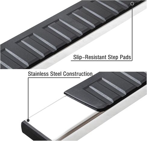 COMNOVA 6 Inches Running Boards Compatible with 2009-2018 Dodge Ram 1500 Crew Cab(Including 2019-2024 Classic), 2010-2026 Ram 2500 3500, Carbon Steel Side Steps. in Saudi Arabia
