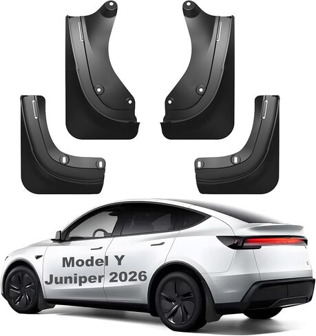 2026 Mud Flaps for Tesla Model Y Juniper Accessories Front and Rear ABS Mud Guards Set of 4, Includes All Hardware Installation Tools Accessories (Model Y Juniper 2025+) in Saudi Arabia