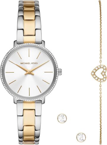 Michael Kors Women's Pyper Three-Hand Gold-Tone Stainless Steel Bracelet Watch (Model: MK3898) in Kuwait