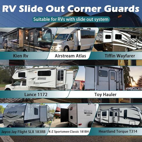 واقيات الزوايا المنزلقة للخارج من RV متوافقة مع العربة، والزوايا الحادة للمقطورة (4 عبوات) in Saudi Arabia