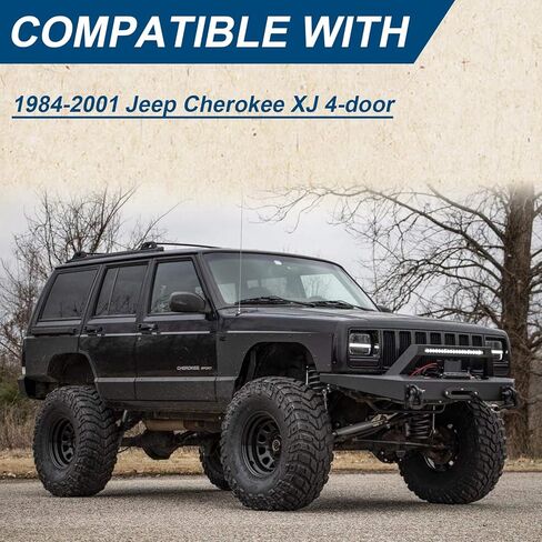 درع الباب السفلي واللوحة الجانبية متوافق مع سيارة جيب شيروكي XJ موديل 1984-2001 (4 أبواب) in Kuwait