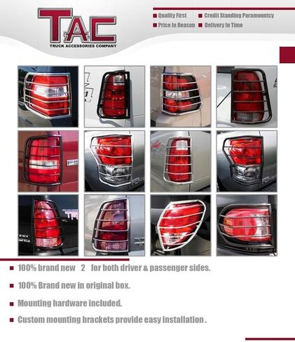 TAC Rear Tail Light Guards Cover Protector Fit 2005-2020 Nissan Frontier TLG BLACK Taillight – 1 Pair in Saudi Arabia