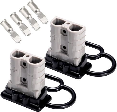 Spurtar 175A بطارية توصيل/فصل سريع، 1/0 AWG قابس سلكي، 12-36 فولت كابلات توصيل سريعة للسيارة ATV ترفع المحركات ونش سحب المقطورة، 4 قطع، أحمر in Saudi Arabia