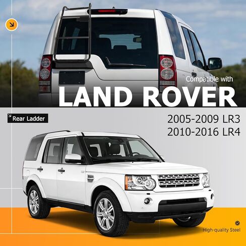 سلم الوصول الخلفي متوافق مع 2005-2009 لاند روفر LR3 2010-2016 لاند روفر LR4 سلم الوصول إلى حامل السقف الخلفي in Kuwait