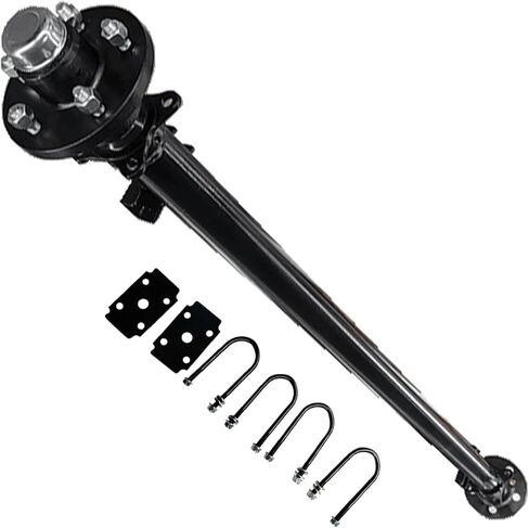 محور المقطورة 3500 رطل، 61HF 46SC، نمط الترباس 5x4.5، 5 العروة مقطورة تفريغ البضائع RV محور المرافق 3.5K محور القارب - 61 بوصة Hubface 46 بوصة مركز الربيع in Kuwait