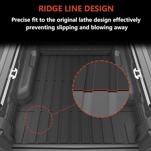 KARPAL Truck Bed Mat for Chevy Colorado/GMC Canyon 2026 2025 2024 2023 (5FT Bed Mat), All Weather Protection TPE Heavy Duty Pickup Car Bed Cargo Mat Custom Fit Car Mats Accessories in Saudi Arabia