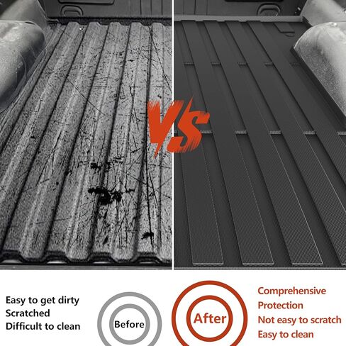 KARPAL Truck Bed Mat for Chevy Colorado/GMC Canyon 2026 2025 2024 2023 (5FT Bed Mat), All Weather Protection TPE Heavy Duty Pickup Car Bed Cargo Mat Custom Fit Car Mats Accessories in Saudi Arabia