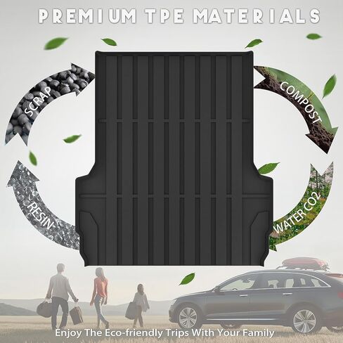 KARPAL Truck Bed Mat for Chevy Colorado/GMC Canyon 2026 2025 2024 2023 (5FT Bed Mat), All Weather Protection TPE Heavy Duty Pickup Car Bed Cargo Mat Custom Fit Car Mats Accessories in Saudi Arabia