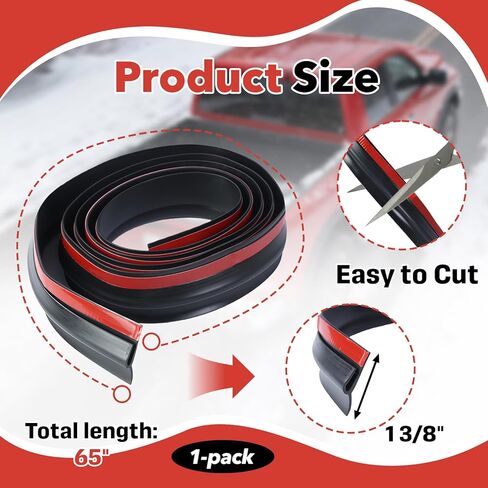 82792 Truck Cap Topper Seal，Compatible with Leer 100XQ 65",All Glass Rear Door Bottom Seal，Camper Shell Seal(for Truck Camper, Waterproof & Dustproof Sealing) in Kuwait