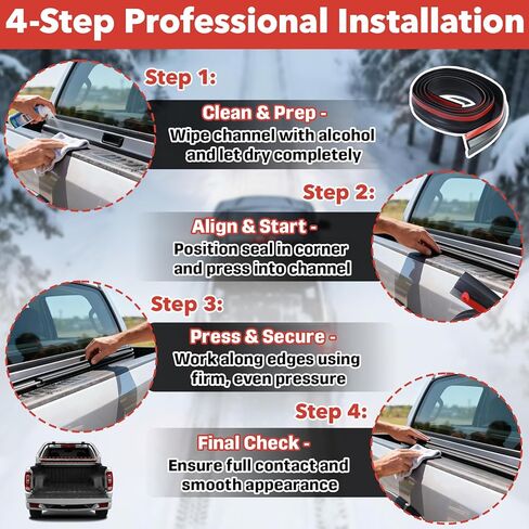 82792 Truck Cap Topper Seal，Compatible with Leer 100XQ 65",All Glass Rear Door Bottom Seal，Camper Shell Seal(for Truck Camper, Waterproof & Dustproof Sealing) in Kuwait