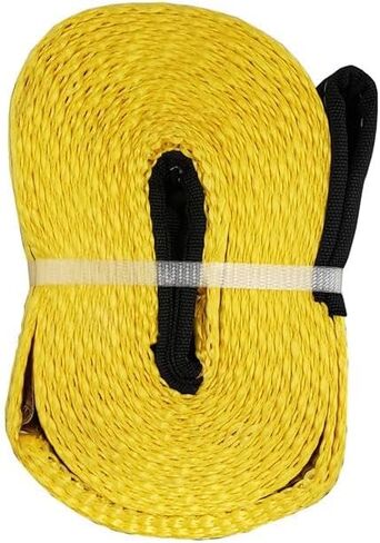 Everest 2" x20' Yellow Recovery Strap 1pk Vehicle Recovery Rope Use for Emergency Towing Rope, Tree Saver, Winch Extension - Roadside Rope - Recovery Equipment in Saudi Arabia