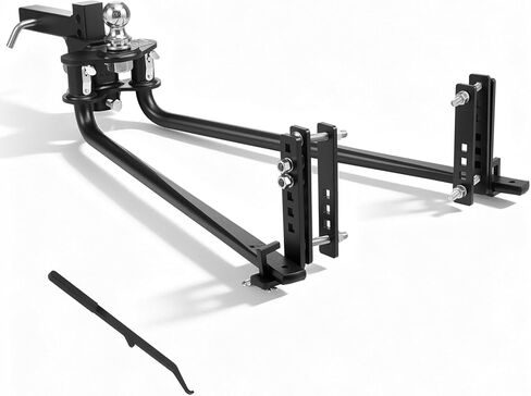 VEVOR Weight Distribution Hitch, 6000 lbs Max Towing & 600 lbs Max Tongue, Weight Distributing Hitches Kit with Sway Control Includes 2 in Shank & 2-5/16 in Ball, Load Leveling Hitch for Trailers in Saudi Arabia