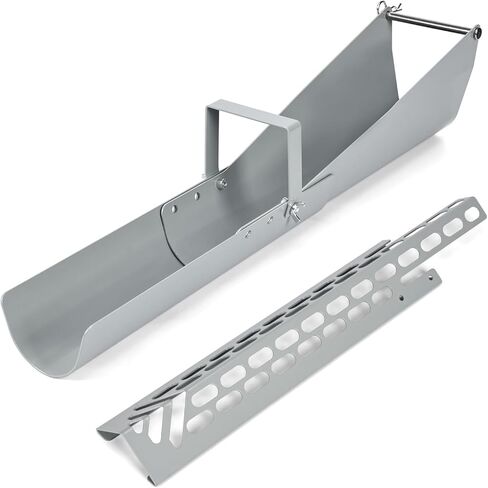 Concrete Mixer Chute Extension Compatible with Mud Mixer MMXR-3221, 18 Inch with Adjustable Angles (15°, 25°, 35°), Replaces MMAC-0133 in Saudi Arabia