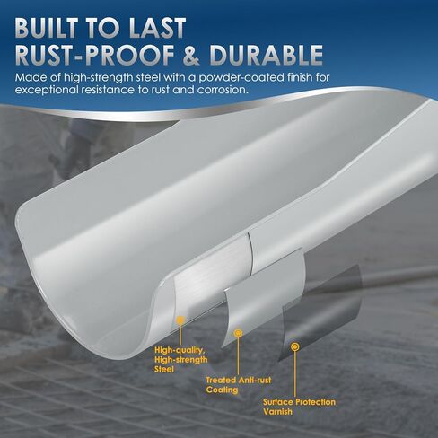 Concrete Mixer Chute Extension Compatible with Mud Mixer MMXR-3221, 18 Inch with Adjustable Angles (15°, 25°, 35°), Replaces MMAC-0133 in Saudi Arabia