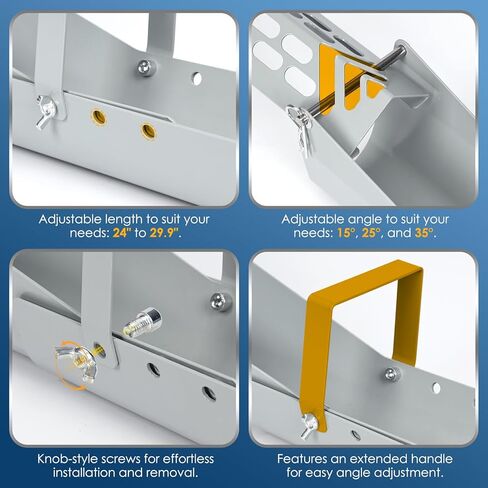 Concrete Mixer Chute Extension Compatible with Mud Mixer MMXR-3221, 18 Inch with Adjustable Angles (15°, 25°, 35°), Replaces MMAC-0133 in Saudi Arabia