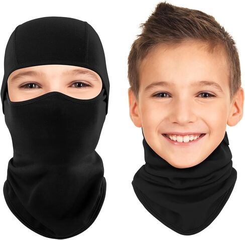 Ameceres Kids Balaclava Ski Mask Cold Weather Windproof Tactical Face Mask Winter for Skiing Snowboarding Cycling in Kuwait