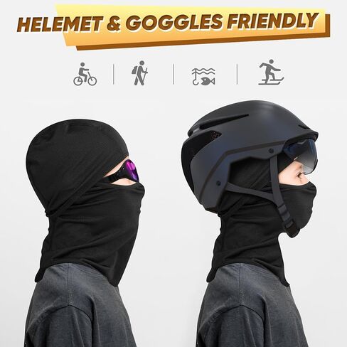 Ameceres Kids Balaclava Ski Mask Cold Weather Windproof Tactical Face Mask Winter for Skiing Snowboarding Cycling in Kuwait