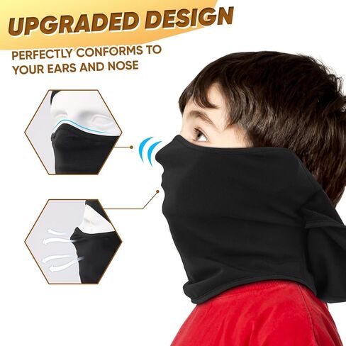 Ameceres Kids Balaclava Ski Mask Cold Weather Windproof Tactical Face Mask Winter for Skiing Snowboarding Cycling in Kuwait