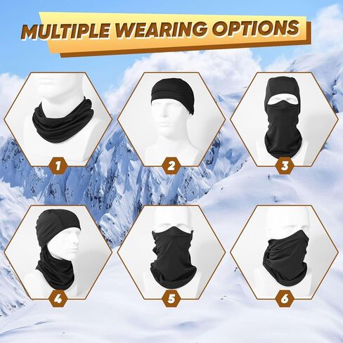 Ameceres Kids Balaclava Ski Mask Cold Weather Windproof Tactical Face Mask Winter for Skiing Snowboarding Cycling in Kuwait
