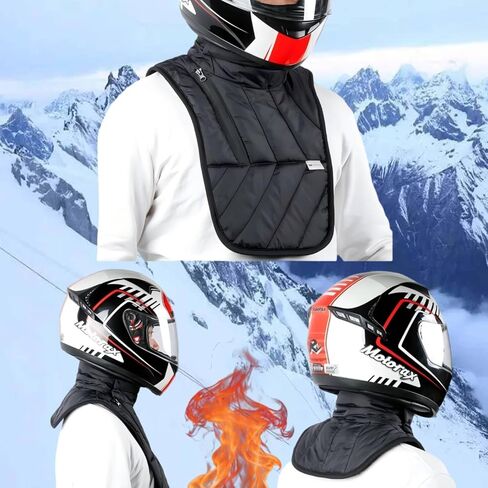 غطاء رقبة للدراجات النارية مقاوم للرياح لتدفئة الرقبة في الشتاء للرجال والنساء، غطاء رقبة حراري مبطن بالصوف للدراجات النارية، ركوب الدراجات في الهواء الطلق in Kuwait