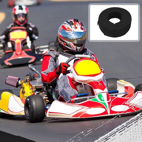 Helmet and Neck Support Collar 360 Degree Tapered Black Racing Neck Collar Brace Helmet Support with Hook and Loop Closure for Racing in Saudi Arabia