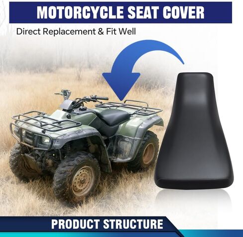 غطاء مقعد جلد PVC أسود PIT66 متوافق مع Honda 2000-2006 Rancher 350 in Kuwait