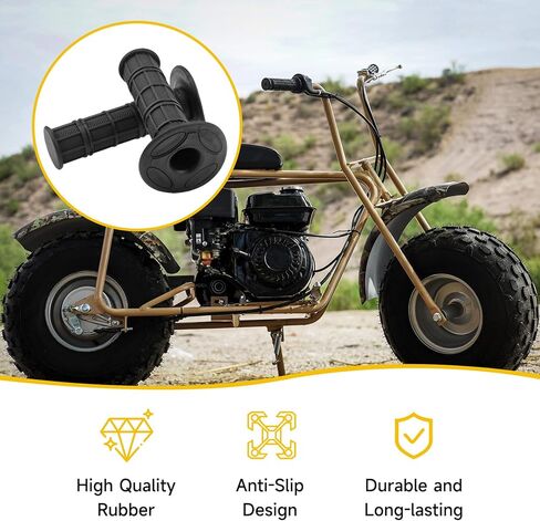 HIAORS ATV Handlebar Grips Compatible with Arctic Cat 250 Polaris Sportsman Recon Forman 450 Big Red ATV 4 Wheeler Quad Parts Left and Right 22mm 7/8'' in Kuwait