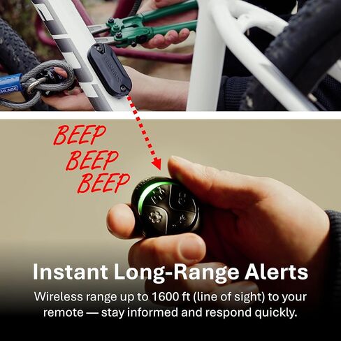 Upgraded Guardian Alarm – 110dB Motion Alarm with 800ft Wireless Alert, Item Locator, Waterproof & Tamperproof Hidden Secure Mount for Bike, Motorcycle, Scooter, Bag, Camping &More in Saudi Arabia