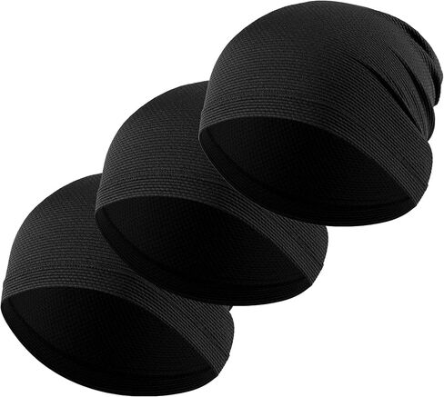 3 Pack Breathable Helmet Liner Skull Cap Sweat Wicking Cooling Beanie for Cycling Running Under Hard Hat in Saudi Arabia