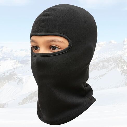 Kids Balaclava Ski Mask, Winter Windproof Fleece Full Face Mask for Boys Girls, Neck Warmers Ear Muffs Hats for Cold Weather in Saudi Arabia