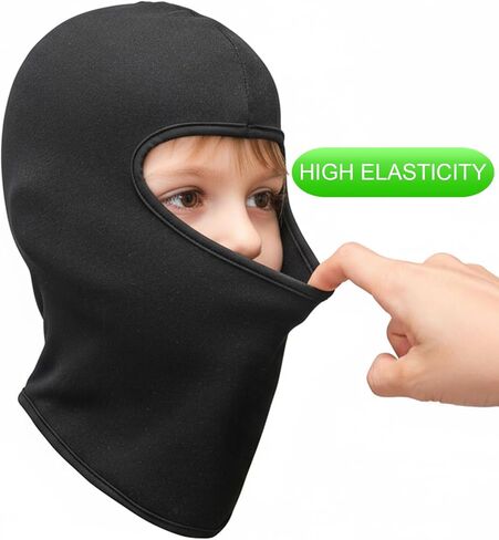 Kids Balaclava Ski Mask, Winter Windproof Fleece Full Face Mask for Boys Girls, Neck Warmers Ear Muffs Hats for Cold Weather in Saudi Arabia